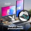 ONKRON G-160-W Pasukamas ir pakreipiamas stalo laikiklis dviem 13-32 colių monitoriams, maks. 8kg, su sukimosi funkcija, baltas