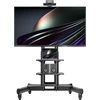 Laikiklis ONKRON mobilus televizoriaus stovas su ratukais 40–70 col., iki 45,5kg, VESA 600 × 400 TS1552-BLK-DE
