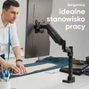 ONKRON monitoriaus laikiklis su dujine spyruokle 17–42 col., iki 15 kg, VESA G70-B