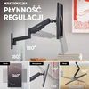 ONKRON sieninis laikiklis televizoriui ir monitoriui 13–34 col., iki 8kg, VESA 100 × 100, G150-B