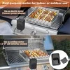 Onlyfire elektrinis nerūdijančio plieno šašlykinių suktuvo rinkinys su 7 iešmais ir dvikrypčiu varikliu F-BRK6088-SS1-EU