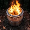 onlyfire mažo dūmingumo medieninis lauko ugniakuras 50 cm su krepšiu F-FPA5245-SS1-EU