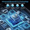ORIA FM Bluetooth siųstuvas automobiliui su USB įkrovikliu QC 3.0, Bluetooth 5.3