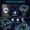 ORIA FM Bluetooth siųstuvas automobiliui su USB įkrovikliu QC 3.0, Bluetooth 5.3