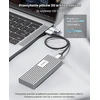 ORICO aliumininis M.2 NVMe SSD dėklas su USB-C 3.2 Gen 2x2, 20 Gb/s, M233