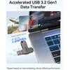 ORICO USB atmintinė 128 GB su USB-C ir USB-A jungtimis, USB 3.2 Gen 1, EB05