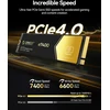 ORICO vidinis 1 TB M.2 NVMe SSD, PCIe 4.0 x4, iki 7400 MB/s, e7400-1TB