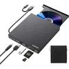 ORIGBELIE išorinis CD/DVD įrašymo įrenginys USB 3.0 ir USB-C, 24x/8x BT668