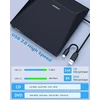 ORIGBELIE išorinis CD/DVD įrenginys su USB 3.0, Ethernet ir kortelių skaitytuvu TP998