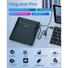 ORIGBELIE išorinis CD/DVD įrenginys su USB 3.0, Ethernet ir kortelių skaitytuvu TP998
