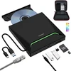 ORIGBELIE išorinis CD/DVD įrenginys su USB 3.0, Ethernet ir kortelių skaitytuvu TP998-Case