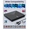 ORIGBELIE išorinis CD/DVD ±RW įrenginys su USB 3.0 ir USB-C jungtimis TP620-Juodas