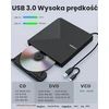 ORIGBELIE išorinis CD/DVD ±RW įrenginys su USB 3.0 ir USB-C jungtimis TP620-Juodas