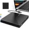 ORIGBELIE išorinis CD/DVD ±RW įrenginys su USB 3.0 ir USB-C jungtimis TP620-Juodas