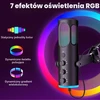 Ortizan C1 USB kondensatorinis žaidimų mikrofonas su RGB apšvietimu ir laikikliu