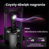 Ortizan C1 USB kondensatorinis žaidimų mikrofonas su RGB apšvietimu ir laikikliu