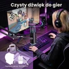 Ortizan C1 USB kondensatorinis žaidimų mikrofonas su RGB apšvietimu ir laikikliu