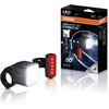 OSRAM dviračio šviestuvų rinkinys LEDsBIKE COMPACT 50 SET, 50 lux, akumuliatoriniai, trys ryškumo režimai