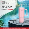 Otto Koning termopuodelis su šiaudeliu ir rankena, 1,2 l, nerūdijančiojo plieno
