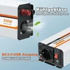 OUBOTEK grynosios sinusoidės įtampos keitiklis 12 V į 230 V, 500 W, TP500W