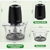 OUSFOT elektrinis maisto smulkintuvas, 1,8 l stiklinė talpa, 500 W, 2 greičiai, Y-JR76