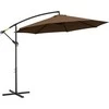 Outsunny sodo skėtis su rankiniu mechanizmu, apvalus, Ø3 m, poliesteris, kavos spalvos, 84D-037CF