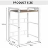 OVLRIJP skalbimo mašinos ir džiovyklės lentyna, reguliuojama, 3 aukščiai, 105 cm, 350 kg balta