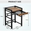 OVLRIJP skalbimo mašinos ir džiovyklės stovas su ištraukiama lentyna, maksimali apkrova 350 kg, 75 x 65 x 104 cm