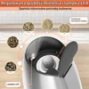 PAISHENKEJI elektrinių druskos ir pipirų malūnėlių rinkinys su USB įkrovimu, 80 ml