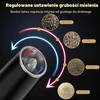 PAISHENKEJI elektrinių druskos ir pipirų malūnėlių rinkinys su USB-C įkrovimu