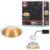 Paulmann įleidžiamas LED šviestuvas Cole, apvalus, 6,5 W, balta ir matinė aukso spalva, 2700 K, 93405