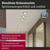 Paulmann įleidžiamas LED šviestuvas Cole, apvalus, 6,5 W, balta ir matinė aukso spalva, 2700 K, 93405