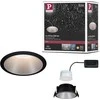 Paulmann LED įleidžiamas šviestuvas Cole 6,5 W, apvalus, šiltai baltas, reguliuojamas, juodas/sidabrinis 93407