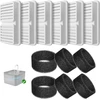 PawPoll kačių fontano vandens filtrų ir putplasčio filtrų rinkinys, 12 vnt., PW-D02