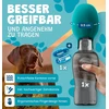 Paws Elegance kelioninė gertuvė šunims, 800 ml, su ėdalo talpykla ir dantų šepetėliu, turkio spalvos