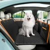 Pecute automobilio sėdynės užvalkalas šunims, vandeniui atsparus, su prailginimu galinei sėdynei, juodas