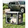 pecute sulankstomas šunų transportavimo narvas automobiliui 61 × 45 × 52 cm PC-CC01