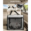 pecute sulankstomas šunų transportavimo narvas automobiliui 61 × 45 × 52 cm PC-CC01