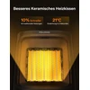 Pelonis keraminis termoventiliatorius 2000 W, su 3 režimais ir termostatu NT20-16A