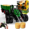 PENGBU RC nuotoliniu būdu valdomas traktorius su priekaba, 2,4 GHz, 1:24, 6645K-G