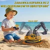 PENGBU RC nuotoliniu būdu valdomas vikšrinis žaislinis ekskavatorius 1:18, 11 kanalų, 13550