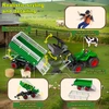 PENGBU RC nuotoliniu būdu valdomas žaislinis traktorius su priekaba, 2,4 GHz, 6661-NY
