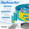 Peradix vaikų baseinas su stogeliu, 120 cm, sulankstomas PVC brodzikas, geltonas, PTP-08