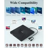 PeroBuno išorinis CD/DVD įrenginys USB 3.0 su USB-A ir USB-C jungtimis BT620