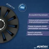 Petex automobilio ratų gaubtai Silverstone Pro Juodas 16 colių RB531616