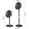 Philips išmanusis grindų ir stalo ventiliatorius, 48 W, 19 dB, reguliuojamas aukštis, CX3550/01