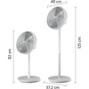 Philips pastatomas ventiliatorius 48 W, tylus veikimas, reguliuojamas aukštis, 2-in-1 CX2550/00