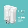 Philips vandens filtras staliniam naudojimui su 3 filtrų komplektu, 3 l talpa, greitas srautas, USB-C akumuliatorius, AWP2980WHS3/10