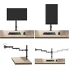 Pholiten monitoriaus laikiklis 17–32 col., iki 10 kg, VESA 75/100, 710 mm svirtis MD9431