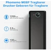 Phomemo M08F nešiojamasis A4 terminis spausdintuvas su Bluetooth ir USB